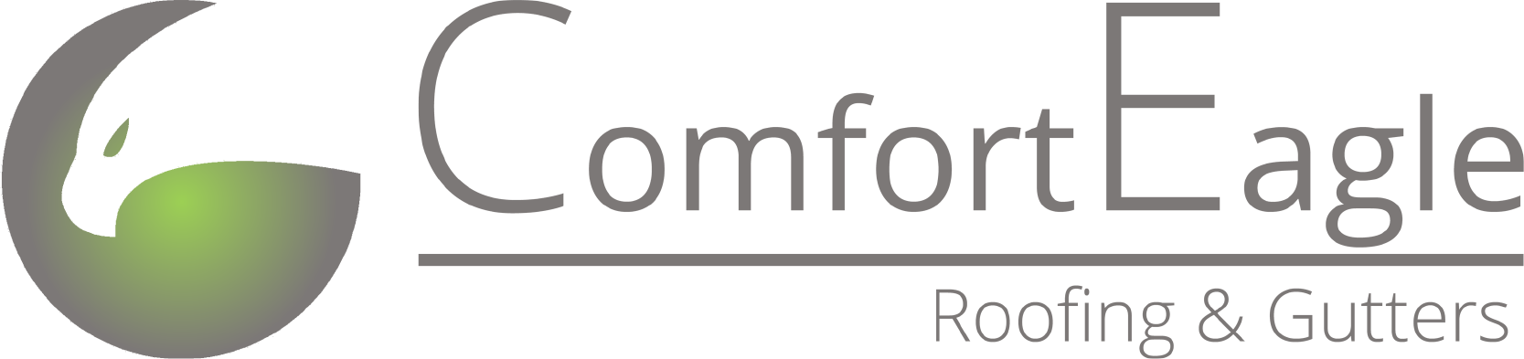 ComfortEagle Logo full color gray text